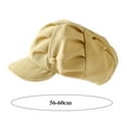 thumbnail image 5 of Yesbay Women Newsboy Cap Adjustable Visor Berret Hat Breathable Peaked Hat Ladies Vintage Casual Paperboy Painter Cabbie Hat, 5 of 8