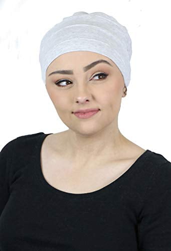 Women Cotton Turban Beanie Hijab Hair Loss Cap Plain Head Wrap Scarf Cancer Cap