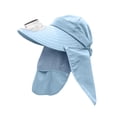 thumbnail image 4 of GPOECD Style Solar Powered Digital Display Fan Sun Hats for Adults Wide Brim Full Coverage Outdoor Summer Sun Protection BU2,One Size, 4 of 4