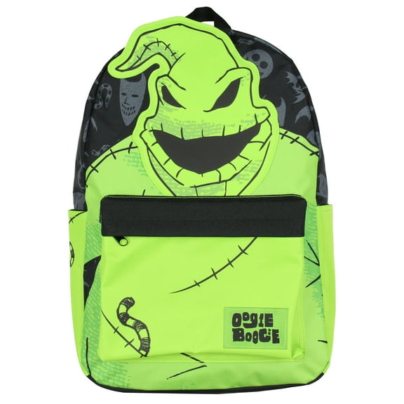 The Nightmare Before Christmas Oogie Boogie 3D Character 17" Backpack Laptop Travel Book Bag Adjustable Straps