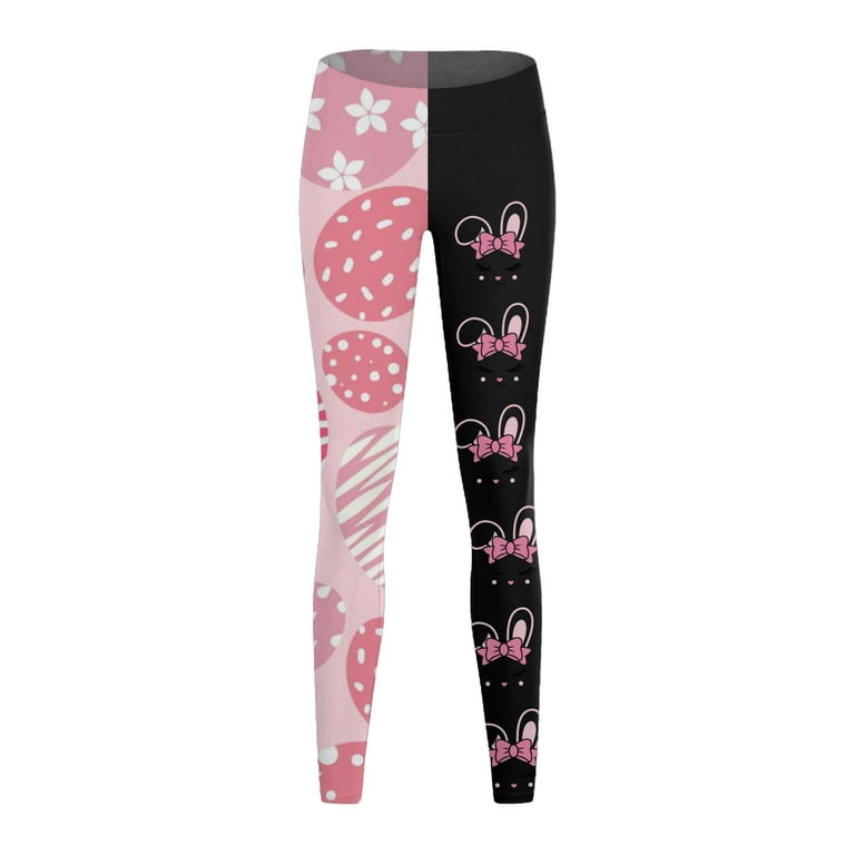 WEAIXIMIUNG Womens Easter Egg Legging Printed Skinny Leggings for Women High Rise Leggings Casual Pants Pink XXL Walmart