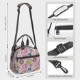 thumbnail image 2 of Naloa Cute Donuts Print Lunch Bag for Women & Men Insulated Lunch Box or Cooler Lunch Tote Bags for Work, Travel, Outdoor, 2 of 5