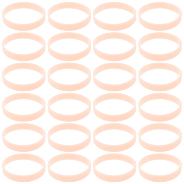 Miangastore 100 Pcs Bracelets de Motivation Messages Design Simple Orange Amateur de Sports de Nuit Course de Nuit