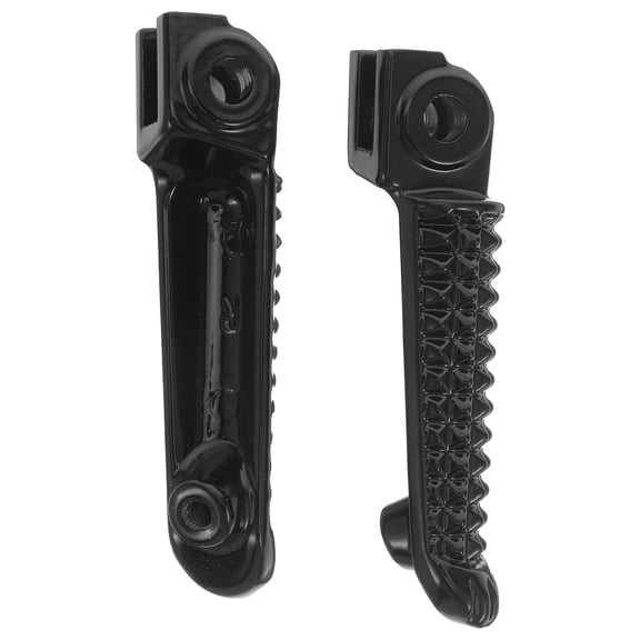 OULII 2-Pack Motorcycle Foot Pegs Black Front and Rear Universal Footrest Pedals for Bikes