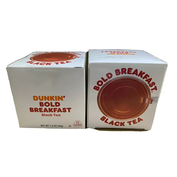Dunkin' Bold Breakfast Black Tea Pyramid Sachet - 2 Pack (30 Bags Total)