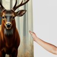 thumbnail image 3 of RKSupls Majestic Stag in Misty Shower Curtain, Valentine's Day Waterproof Shower Curtain with Hooks for Home Bathtub Bathroom Decor Washable Fabric Curtains,90x180cm, 3 of 6