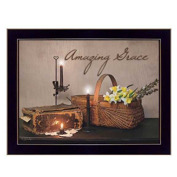 Amazing Grace By Susan Boyer Printed Framed Wall Art Wood Multi-Color