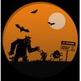 thumbnail image 2 of Men's Monsters Inc Halloween Beware of Children  Graphic Tee Black X Large, 2 of 5