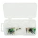 thumbnail image 5 of Kit de moscas para pesca con mosca, Kit de cebo para pesca con mosca con gancho lanzador, caja de almacenamiento de cuentas de plástico giratorias, 5 of 14