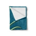 thumbnail image 2 of Sea Monster Soft Flannel Fleece Throw Blanket, Long Curving Tentacles of an Octopus Sea Creature, Cozy Plush for Indoor and Outdoor Use, 50" x 60", Almond Green Sea Blue, by Ambesonne, 2 of 5