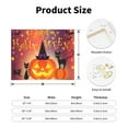 thumbnail image 2 of Susaid Halloween Pattern Canvas Wall Decor Poster Framed Artwork Decoration for Bedroom Home Office Ready to Hang,Horizontal, 2 of 6