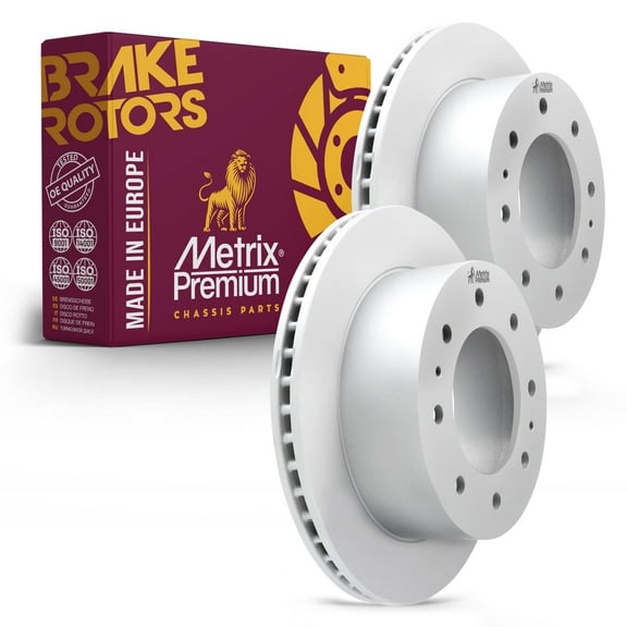 Metrix Premium Chassis Parts - 14.17 inch (360mm) 2 PC Rear Coated Vented Disc Brake Rotor Fits Chevrolet Silverado 2500 HD, Silverado 3500 HD, Suburban 3500 HD, GMC Sierra 2500 HD, 580876FZN