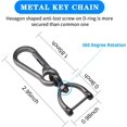thumbnail image 7 of Key Fob Cover Compatible with Chevrolet Equinox Malibu Trailblazer Traverse Volt Bolt Keychain Case Holder Protector,Gray, 7 of 7
