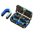 thumbnail image 2 of Audifonos Bluetooth 5.0 Inalámbricos Deportivos Auriculares Control Táctil Inteligente Auricular Pantalla Led De Carga Portátil Manos Libres Con Power Bank KIMHI F9-5, 2 of 4