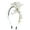 White, variant on Motique Accessories Fancy Beaded Tinsel Strand Holiday Headband for Girls-Gold