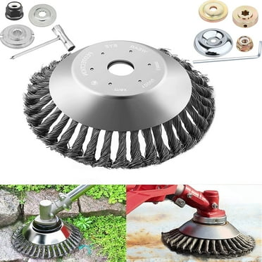 Twist Knot Steel Wire Wheel Brush Disc Weed Brush Cutter Head Grasses ...