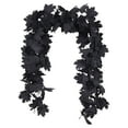 thumbnail image 2 of 5.7ft Black Flower and Greenery Garland, Versatile Indoor/Outdoor Wall Decor for Fall and Year-Round Home Use, 2 of 9