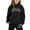 Black, variant on XUELUO Toddler Girls Outfits Sets Chicago Letter Print Hoodies Jogger Pants Tracksuits Loose Children Girls 2 Piece Outfits
