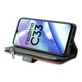thumbnail image 2 of Flip Case for OPPO Reamle C33, PU Leather 2 Color Assorted Kickstand Function Shockproof Wallet Cover for OPPO Reamle C33, 2 of 5