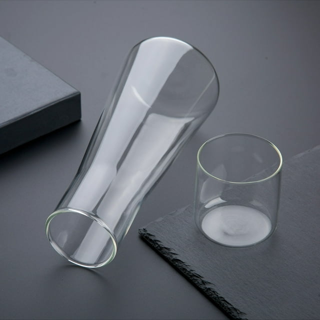 850ml Clear Glass Water Jug & Cup Set: Large Capacity, Durable & Stylish for Home, Outdoor Use – Multi-functional as Tea Pot, Easy to Clean & Store, Modern Design for Daily Hydration & Entertaining
