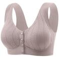 thumbnail image 1 of Seamless Viscose Front Closure Bra for Light Comfortable Wireless Support Everyday Wear T Shirt Bra with Removable Pads and Non Design, 1 of 2