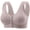 Light Gray, variant on Bras for Women Wireless Sports Bra Seamless Ice Silk Viscose Tank Style Front Closure with Removable Pads Non Lightweight T Shirt Bra Black XXXL