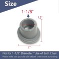 thumbnail image 2 of Replacement Feet for Bath Chair, Shower Toilet Seat Stools & Transfer Bench, 2 of 5