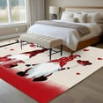 thumbnail image 5 of Happy Valentine's Washable Area Rug 5 x 7 ft Day Gnomes Linen Texture, Soft Non Slip Rugs Stain Repellent Indoor Felt Carpet for Living Dining Room Bedroom Home Office, 5 of 9