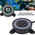 thumbnail image 3 of Gostoto RGB 5050SMD LED Aquarium Light Air Stone Disk Round Fish Tank Bubbler with Auto Color Changing LED Light, 3 of 3