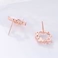 thumbnail image 3 of Pendientes de joyería de metal dulce con perlas y flores para mujer, 3 of 8