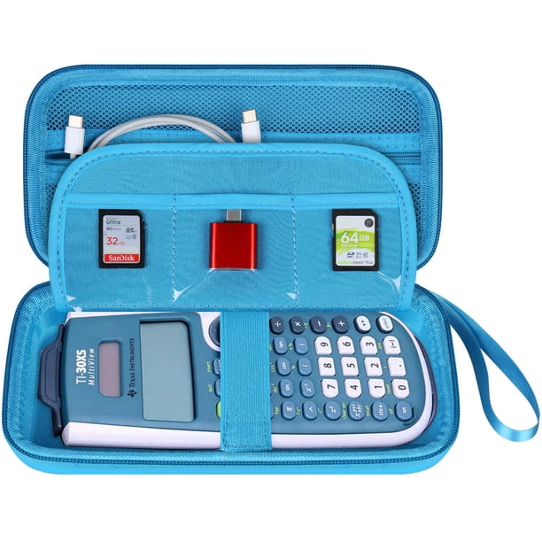 Estuche Rígido BOVKE para Calculadora TI-30XIIS TI-30XS Azul