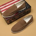 thumbnail image 7 of Men's Suede Loafers Slip-On Casual Shoes Soft Flat Sole Comfortable Driving Office Shoe, 7 of 7