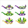 thumbnail image 4 of JoyMoreHome 6 Pcs Brazilian Carnival Glasses Carnival Photo Booth Props for Carnival Party Decoration Birthday Supplies, 4 of 4