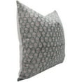 thumbnail image 2 of Fabdivine Block Print Throw Pillow Cover, 26x26 Inch Thick Linen Handmade Cushion Cover, Floral Print Boho Design Green Pillow Cover for Sofa and Couch, 2 of 5