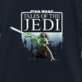 thumbnail image 2 of Girl's Star Wars: Tales of the Jedi Yaddle Poster Graphic Tee Navy Blue Medium, 2 of 4