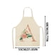 thumbnail image 2 of Delantal De Lino Con Letras Inglesas De La Serie Rose Para Adultos Y Niños Delantal De Cocina Antimanchas, 2 of 5