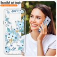 thumbnail image 4 of Case for Samsung Galaxy S8 Plus, Clear Floral Pattern Designed Shockproof Protective Phone Case, Thin Cover for Samsung Galaxy S8 Plus, 4 of 13