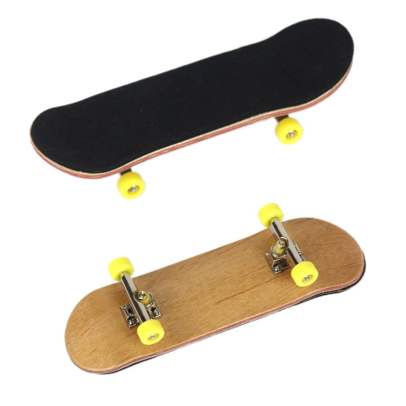 Topumt Mini Fingerboards Finger Skateboard Maple Wood Skate Board Kids