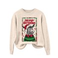 thumbnail image 5 of Karight Ugly Christmas Sweaters for Women, Santa Graphic Crewneck Long Sleeves Knit Pullover Tops Soft Warm Sweatshirts, 5 of 9