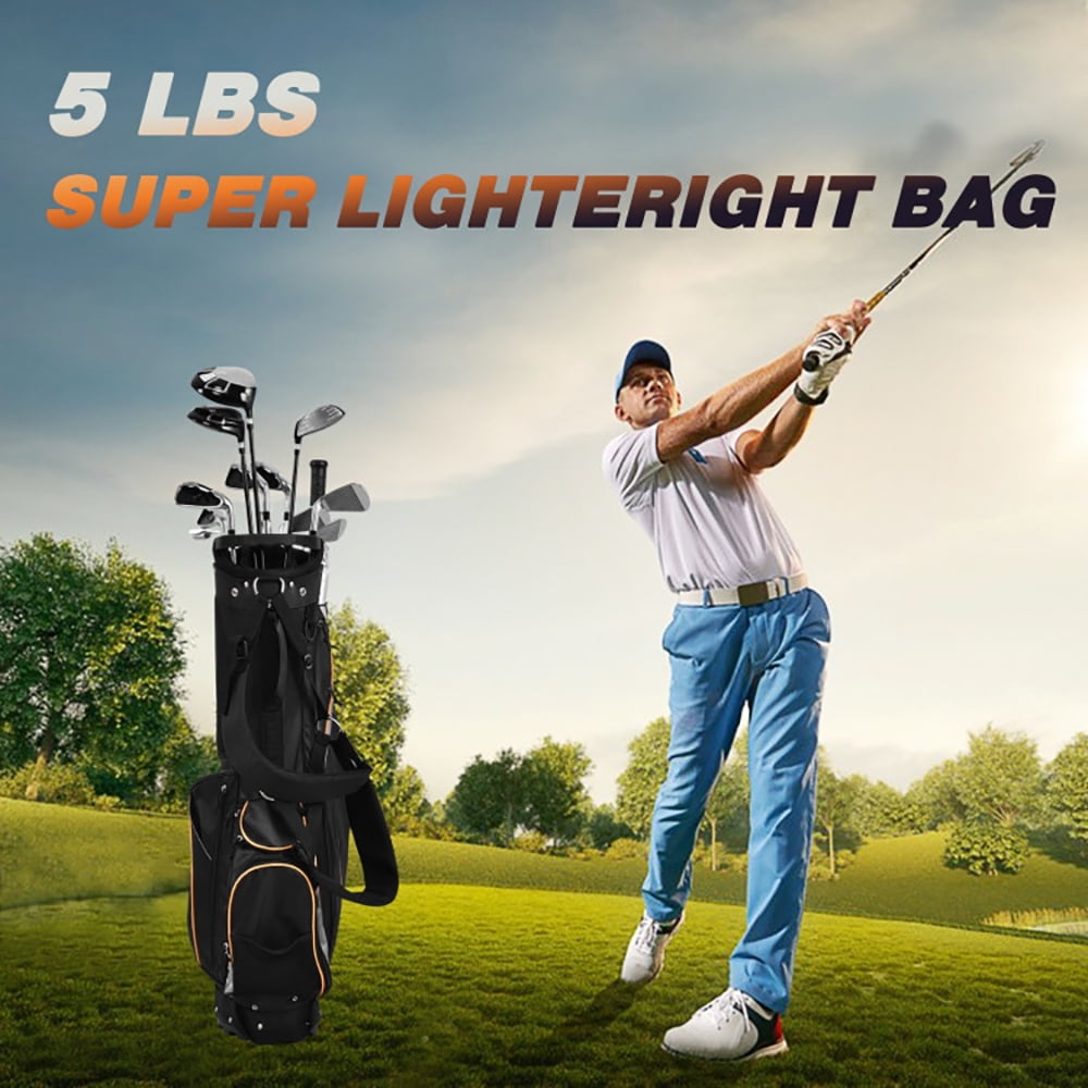 Resenkos Golf Carry Bag,Golf Stand Bag,9 Inch Golf Stand Bag Divider Carry Pockets Storage