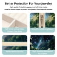 thumbnail image 3 of Starry Plants Travel Portable Square Jewelry Box Earring Necklace Bracelet Holder Organizer Display Case Stand Decorative Box Storage Box, 3 of 6