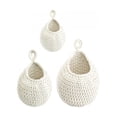 thumbnail image 1 of Cesta de pared de yute para cebollas, 3 piezas, cestas de frutas y verduras, cestas de pared bohemias para Blanco, 1 of 9