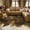 Dark Curry, variant on Janvonne Irregular Cow Print Faux Cowhide Area Rug, Non-Slip Washable Animal Print Floor Mat for Living Room Bedroom Cave, 5'x6.2' Yellow and White Spotted Cowhide