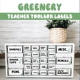 thumbnail image 5 of 42 Pieces Teacher Toolbox Labels Tool Box Storage Label Classroom Supply Decor for Back to School Teachers Classroom Organization (Greenery), 5 of 14