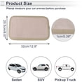 thumbnail image 3 of Unique Bargains Car Center Console Cover Car Armrest Cover 12.6"x8.07"x0.39" Suede Faux Leather Beige, 3 of 7