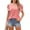 Pink, variant on Azrian Womens Tops Fall Saving,Womens Plus Blouses Casual V-Neck Short Sleeve T-Shirts Solid Puff Sleeve Summer Blouse Tops on