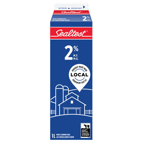 Lait partiellement écrémé 2 % Sealtest 1 litre