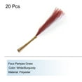 thumbnail image 3 of Uxcell 20Pcs Hierba Pampas Falsa 21.65" Decoración de Hierba Pampas Falsa Blanco/Borgoña, 3 of 7