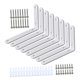 thumbnail image 2 of Juego de 8 soportes de esquina resistentes con tornillos para estantes de pared, soportes en L Blanco, 2 of 9