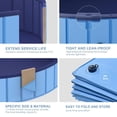 thumbnail image 4 of DakotaChin Pet Dog Pool, Foldable Hard Plastic Outdoor Dog Pool Pet Bath Pool, Portable Tub Kiddie Pool for Kids Pet Puppy Swimming Pool(63" x 11.8"), 4 of 7